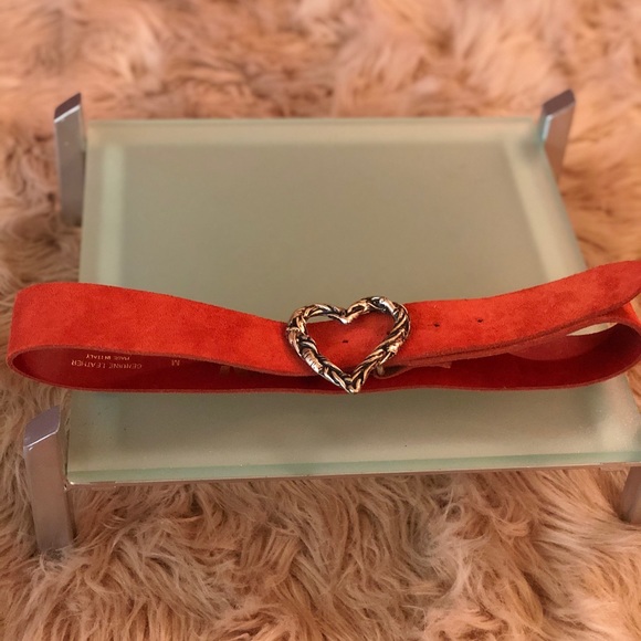 Junction West Boho “ Heart” Rust Suede Belt - Picture 3 of 5
